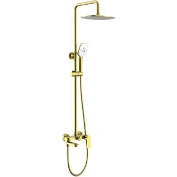 Душевая стойка со смесителем GAPPO G48-3 G2448-3 сатин золотой