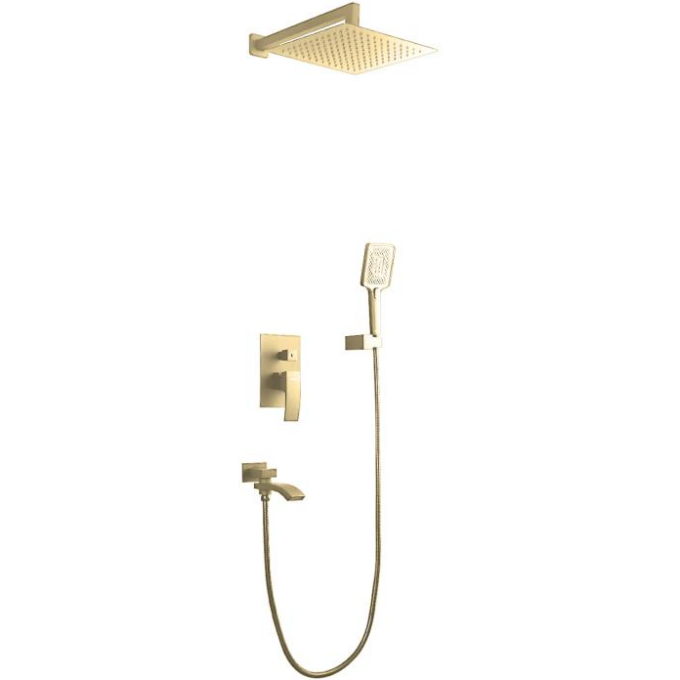 Душевой комплект GAPPO G07-3 сатин золотой G7107-3