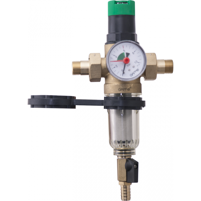Фильтр со встроенным редуктором давления поршневого типа для холодной воды GAPPO 3/4" G1412.05