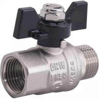 Кран шаровой GAPPO G225.04 полнопроходной ВР/НР 1/2" бабочка