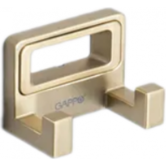 Крючок двойной GAPPO сатин золотой G30805-23