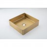 Раковина накладная GAPPO сатин золотой GX201-3