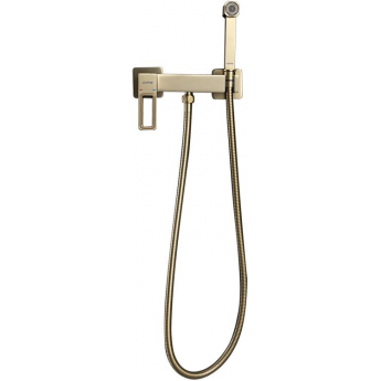 Смеситель с гигиеническим душем GAPPO G17-3 G2017-3 сатин золотой