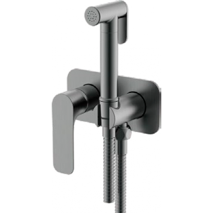 Смеситель с гигиеническим душем GAPPO G48-9 оружейная сталь G7248-92